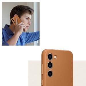 Funda de piel S23+