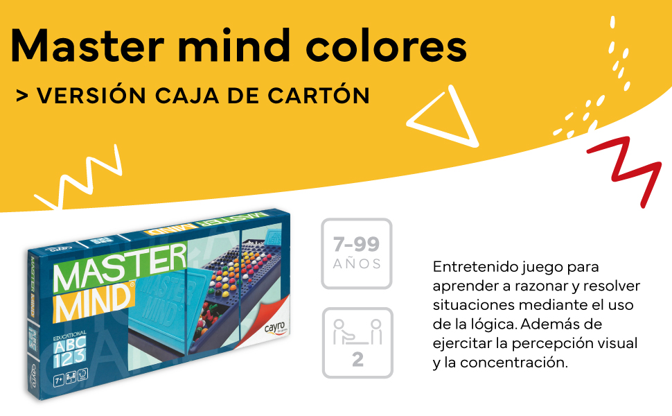 Cayro - Master Mind - + 7 Años - Acertar el Código Secreto - Juego de Mesa para Niños y Adultos