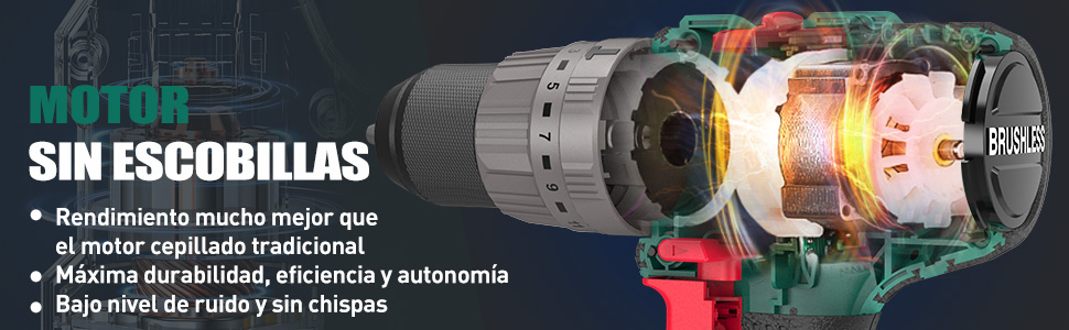 Taladro Atornillador Brushless 18V