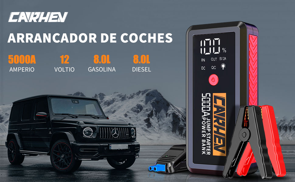Arrancador de Baterias de Coche