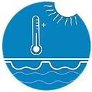 Aumenta la temperatura del agua