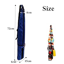 Aparejo de Pesca Impermeable Plegable,Bolsas de Pesca 72cm