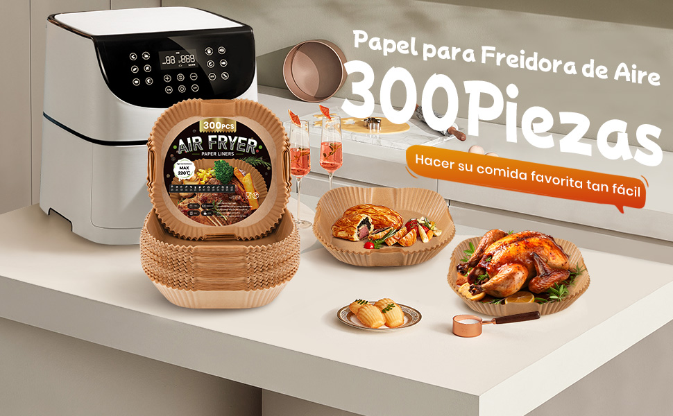 papel freidora aire