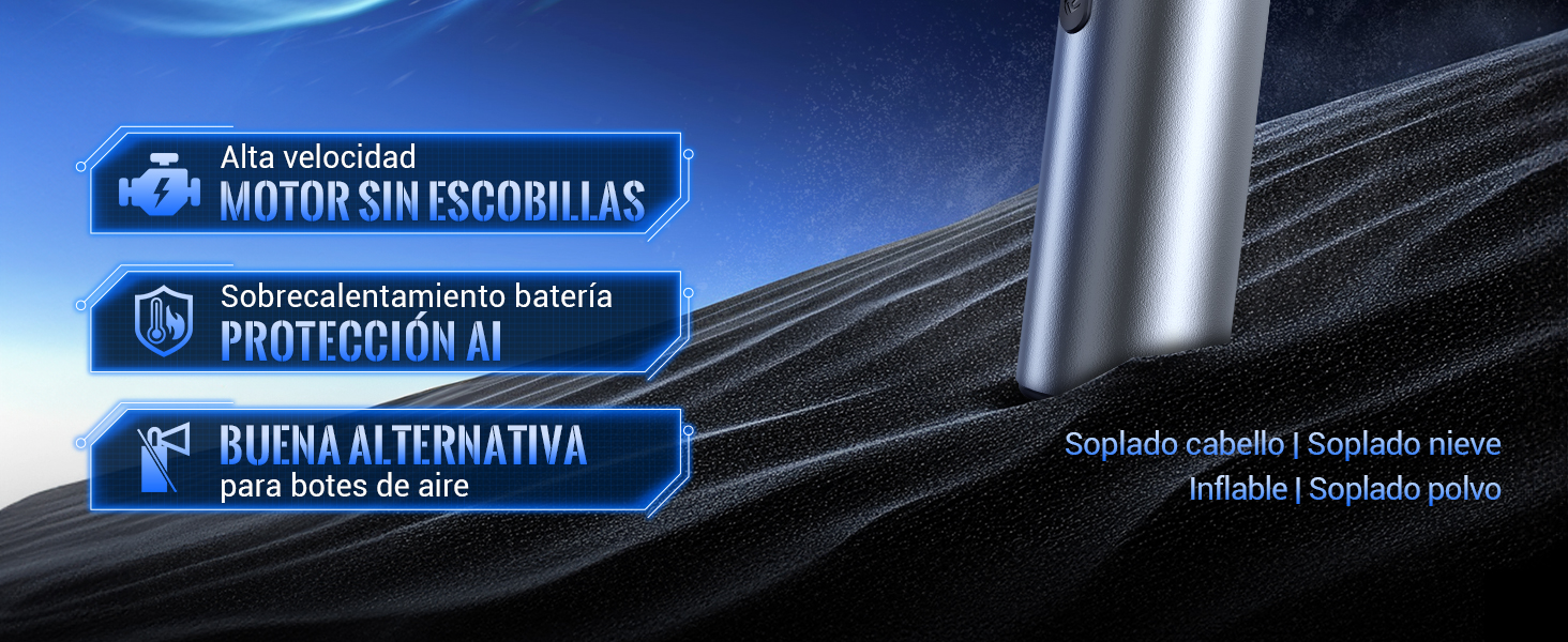 Soplado cabello | Soplado nieve Inflable | Soplado polvo