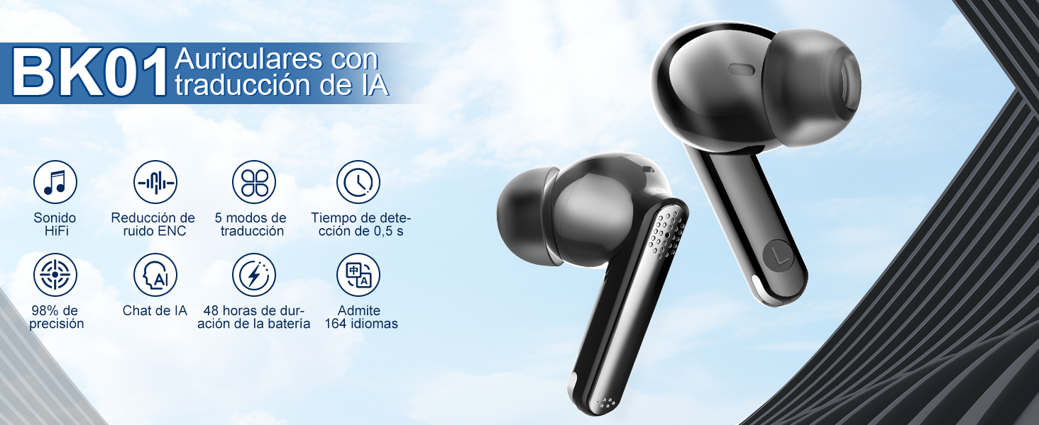 Auriculares de traducción de idiomas