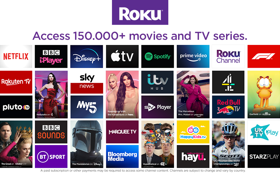 Selección de contenido Roku