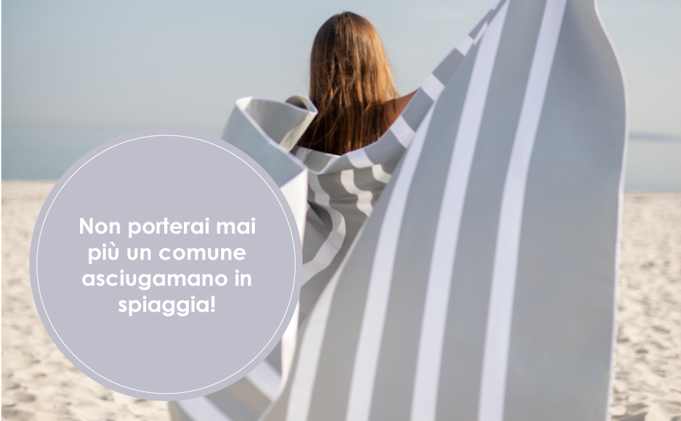 SummerSand Toalla de playa ultraligera Toalla de microfibra grande Color arena Golf