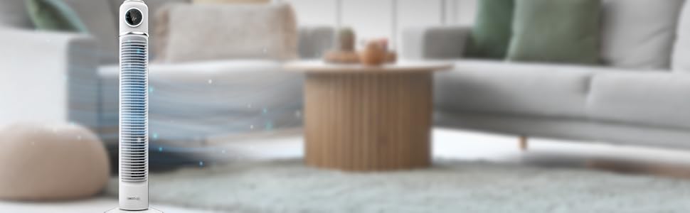 Ventilador de torre EnergySilence 1090 Skyline Retro Smart White