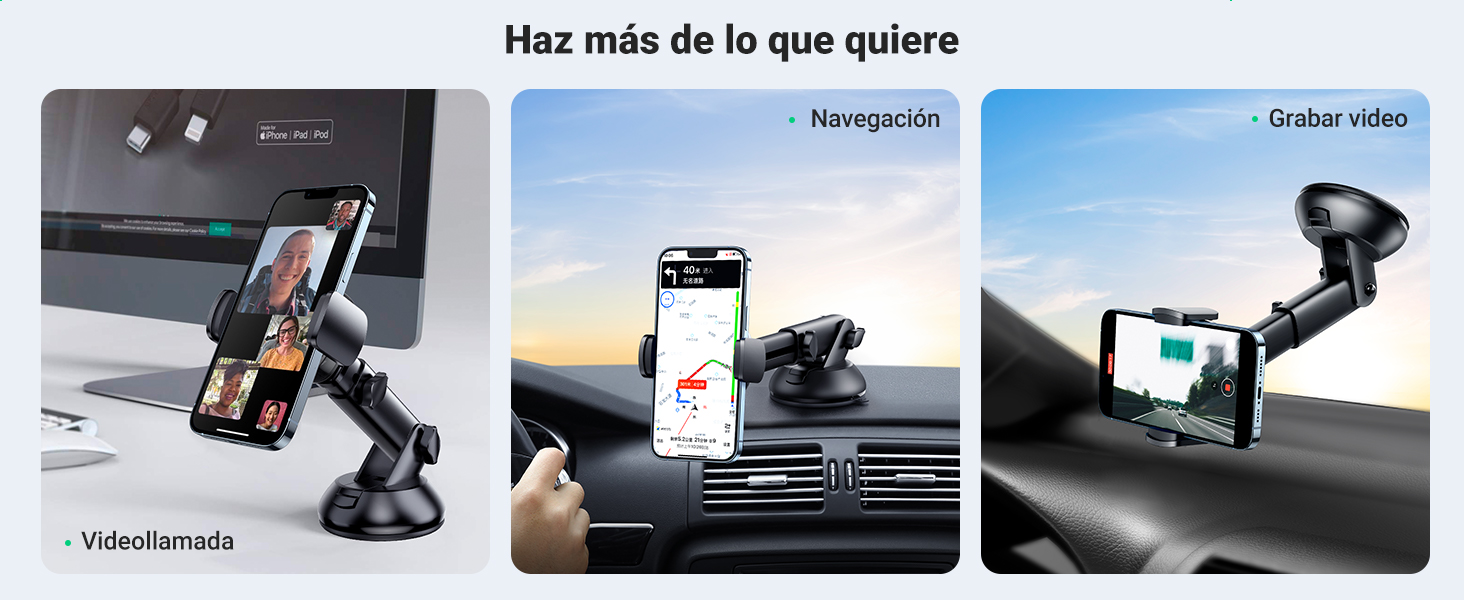 sujeta movil coche sirve para diferentes escenarios