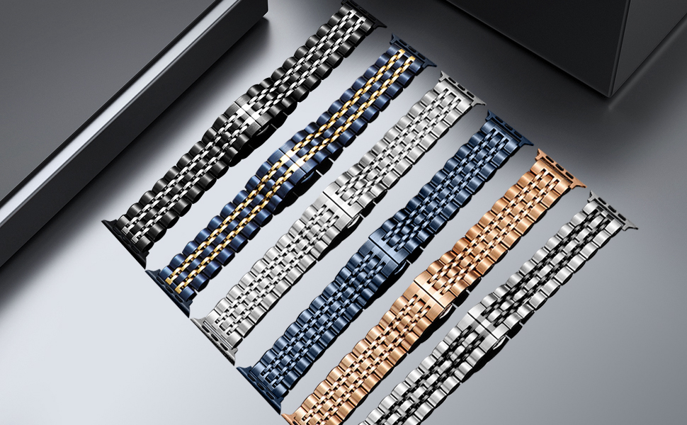 Correa 38mm 40mm 41mm 42mm 44mm 45mm 49mm Metal Apple Watch Series 9/8/7/6/5/4/3/2/1/SE 2/Ultra 2