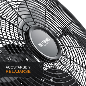 303822 Ventilateur de sol machine à vent retro Noir mat 30 CM