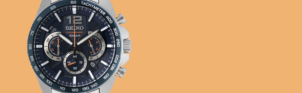 Reloj cronógrafo Seiko para hombre.