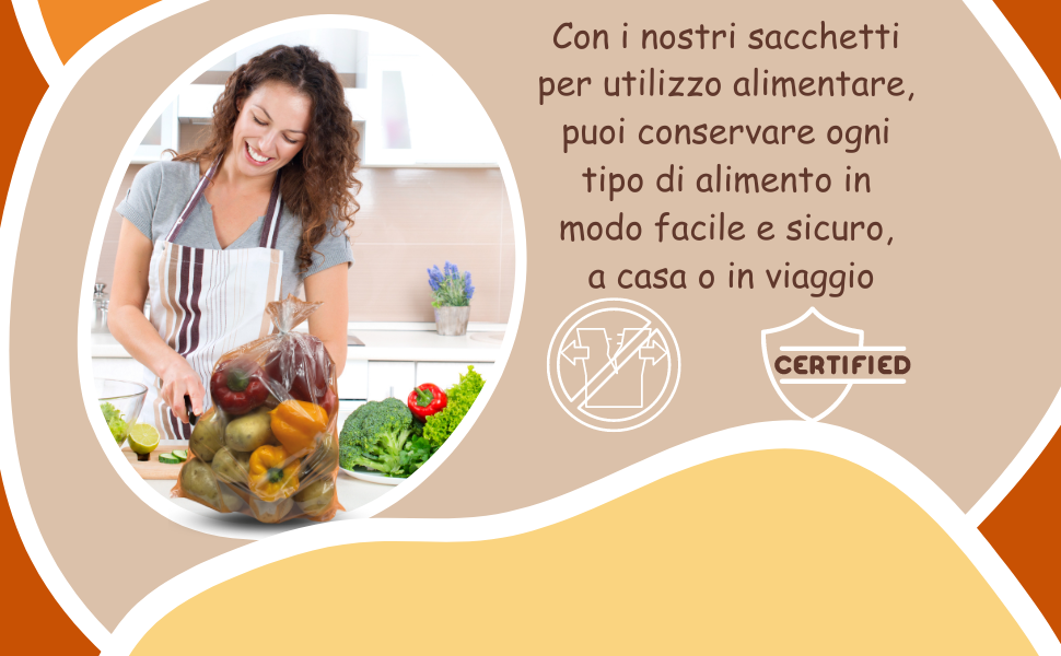Bolsas de alimentos certificadas