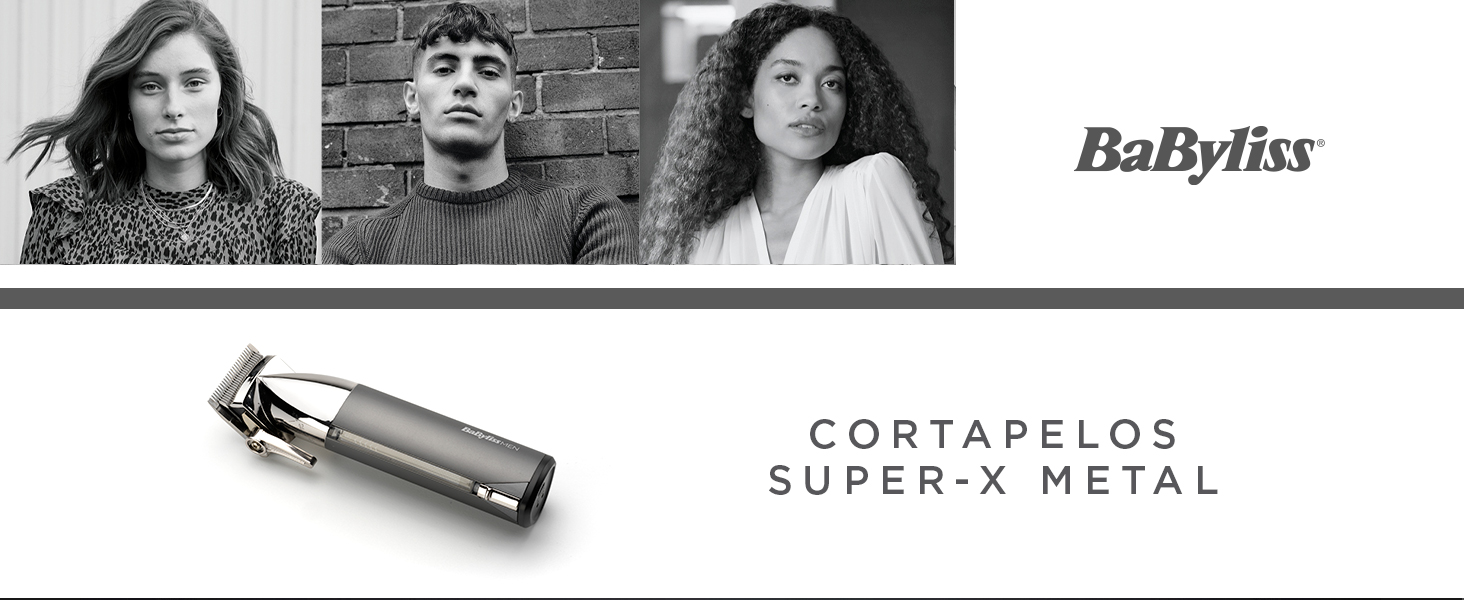 CORTAPELOS SUPER X METAL, BABYLISS, E996E, CORTAPELOS INALÁMBRICO, MÚLTIPLES LONGITUDES