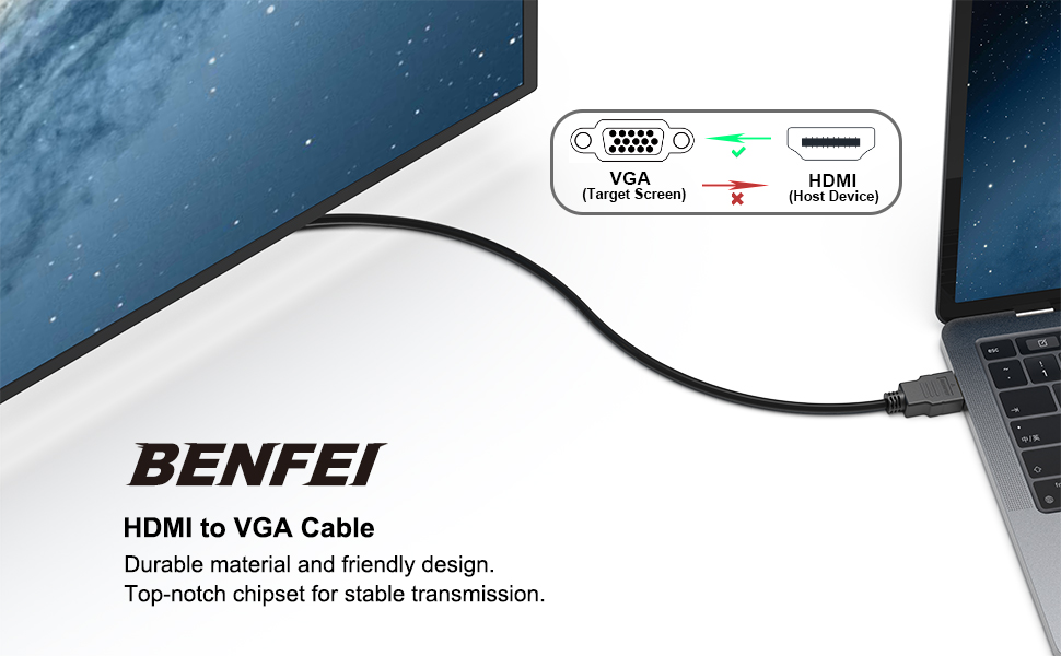 cable HDMI a VGA
