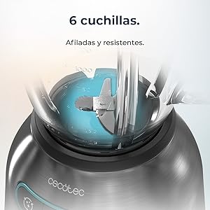 batidora de vaso; batidora americana; batidora de sobremesa; batidora smoothies; batidora Cecotec