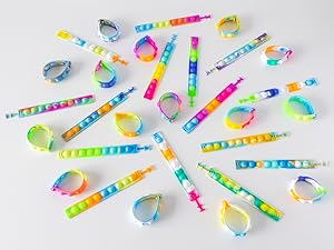 15 llaveros pop it ajustables para Relleno piñata cumpleaños infantil
