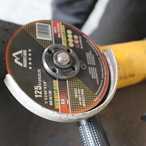 Merryland Disco de Corte Disco de Desbaste Metal Acero INOX Hierro Amoladora Angular Disco Abrasivo
