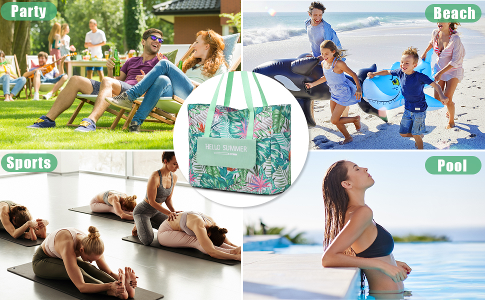 Shopper Bolsa de Hombro Bolsos Totoes verano beach bag