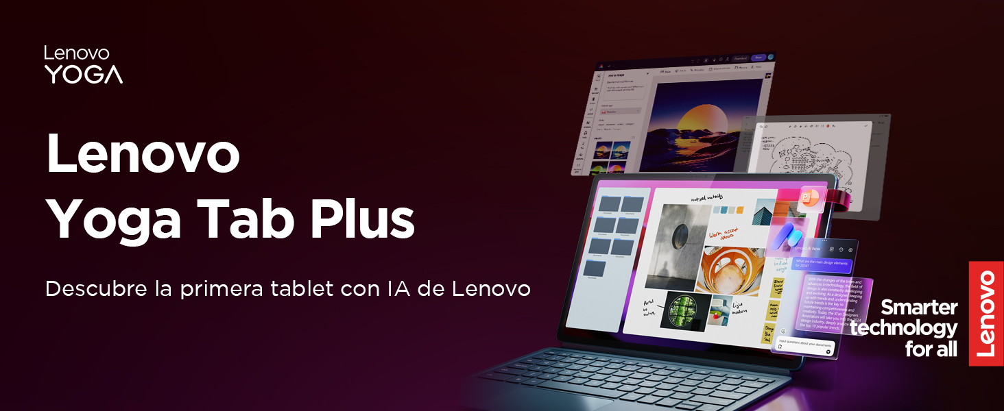 Lenovo Yoga Tab Plus-Imagen tablet con teclado