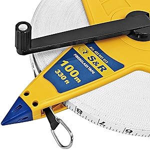 Cinta Métrica Fléxometro 100M /330 FT de doble cara