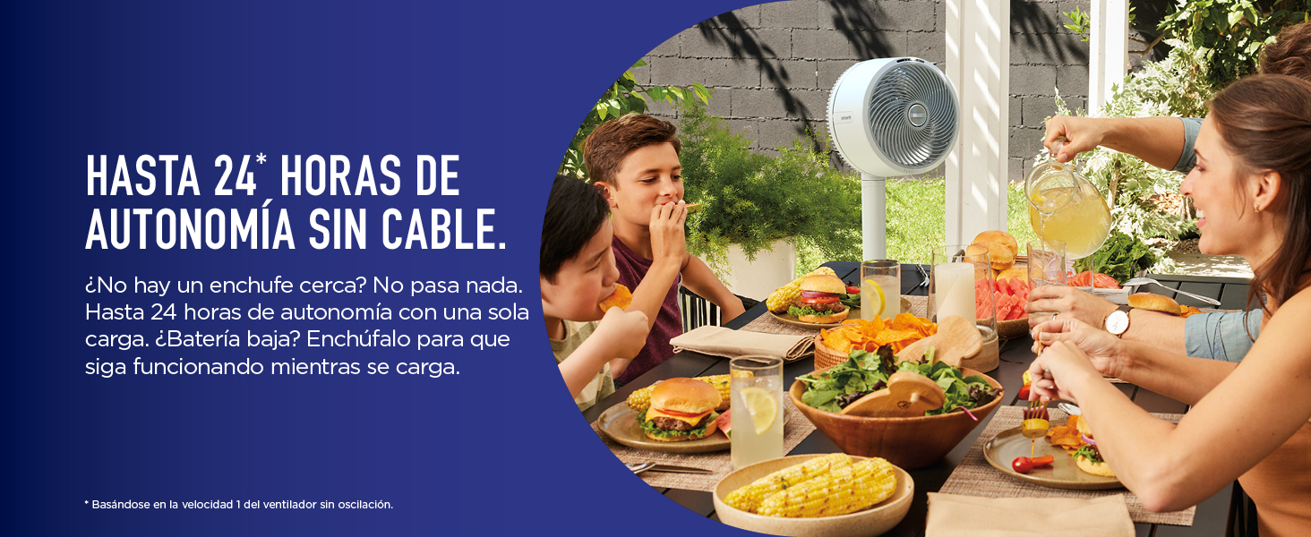 Shark FlexBreeze Ventilador de alta velocidad, híbrido con cable y sin cable, interior y exterior