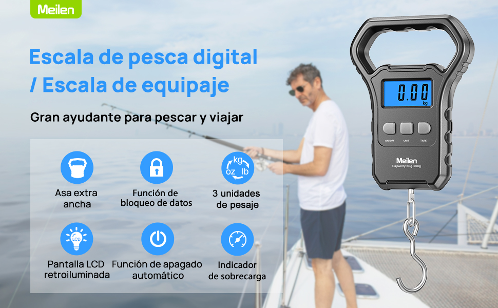 Escala de pesca digital / Escala de equipaje
