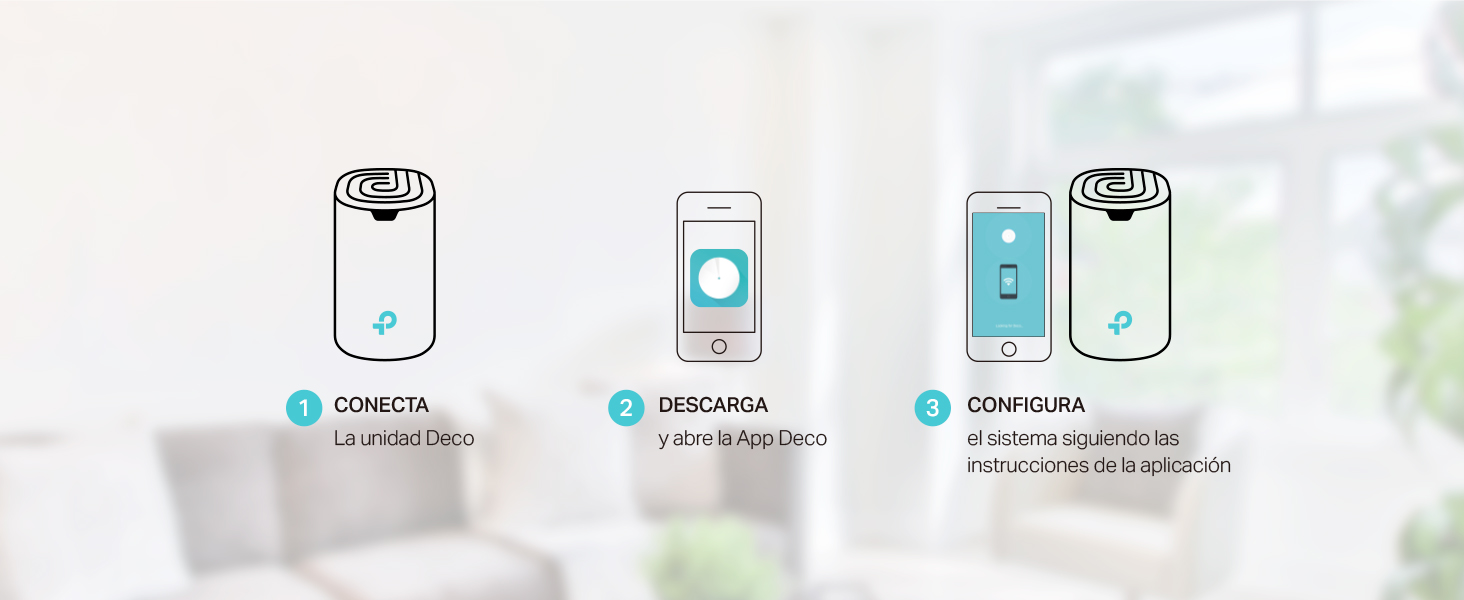 Deco S1900 - Sistema Wi-Fi Mesh de Doble Banda Alta velocidad AC1900 Wi-Fi