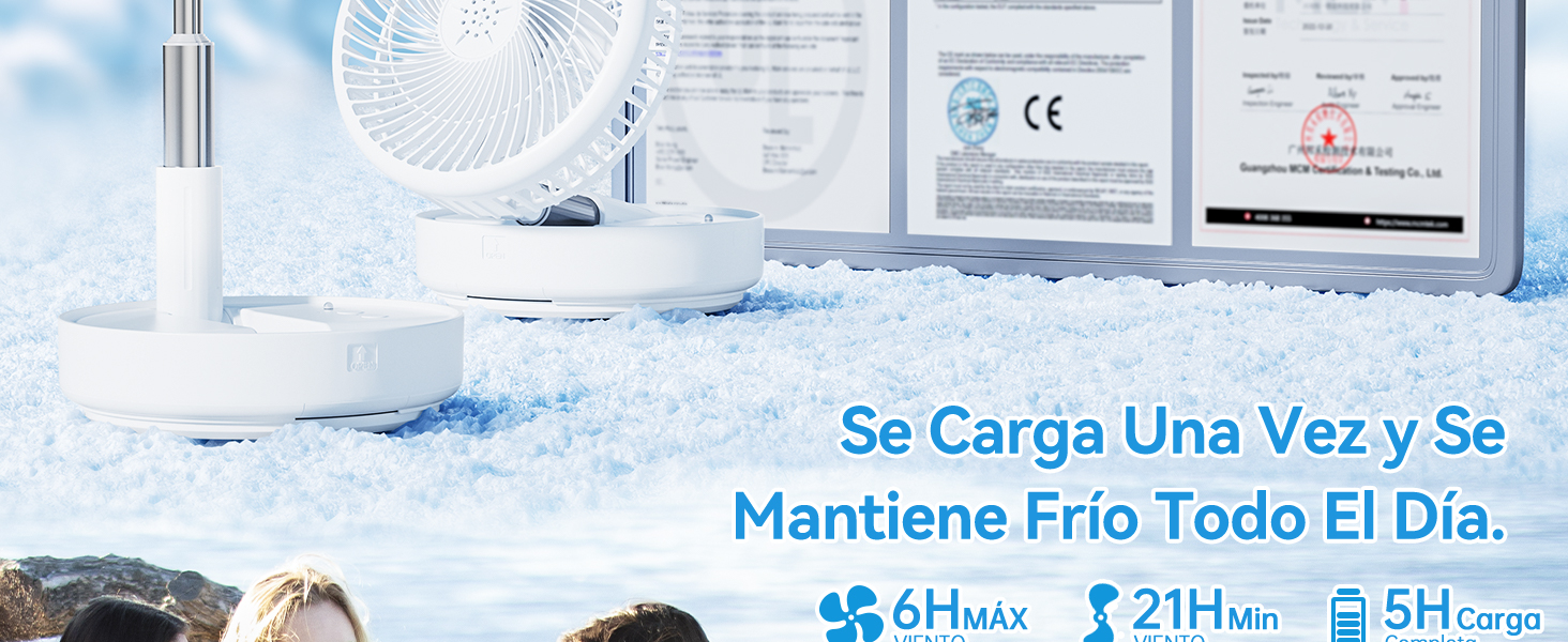 Ventilador de Pie Portatil