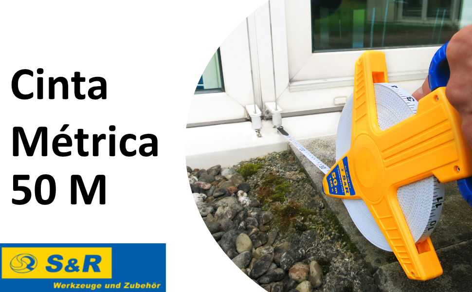 Cinta Métrica Fléxometro 50M /165 FT de doble cara