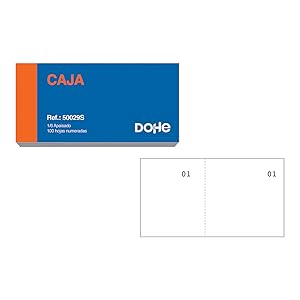 Talonarios de Vales de Caja Dohe