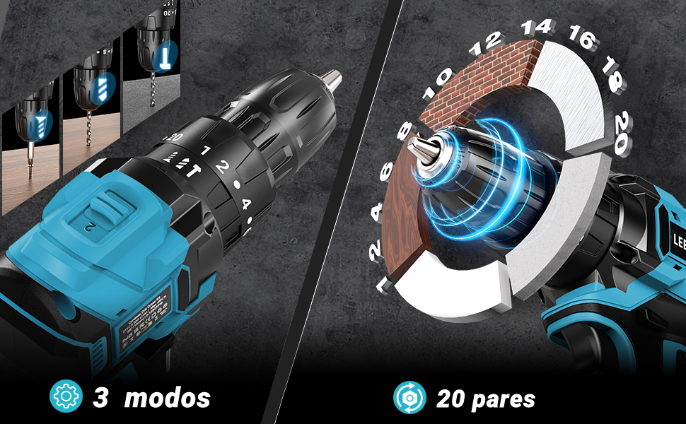 Taladro Percutor a Bateria 21V