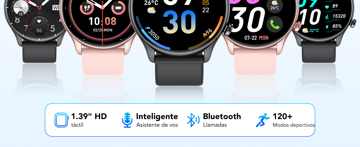 reloj inteligente mujer -reloj inteligente hombre