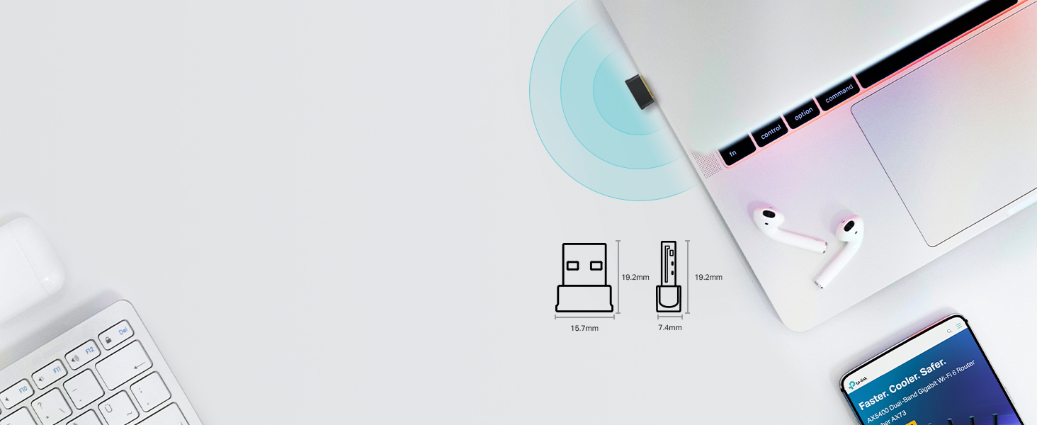 Archer T2UB Nano - Adaptador USB AC600 Nano Wi-Fi Bluetooth 4.2