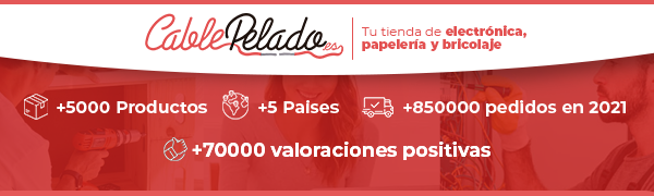 CablePelado, electrónica, papelería, bricolaje, cables, informática, electricidad, herramientas
