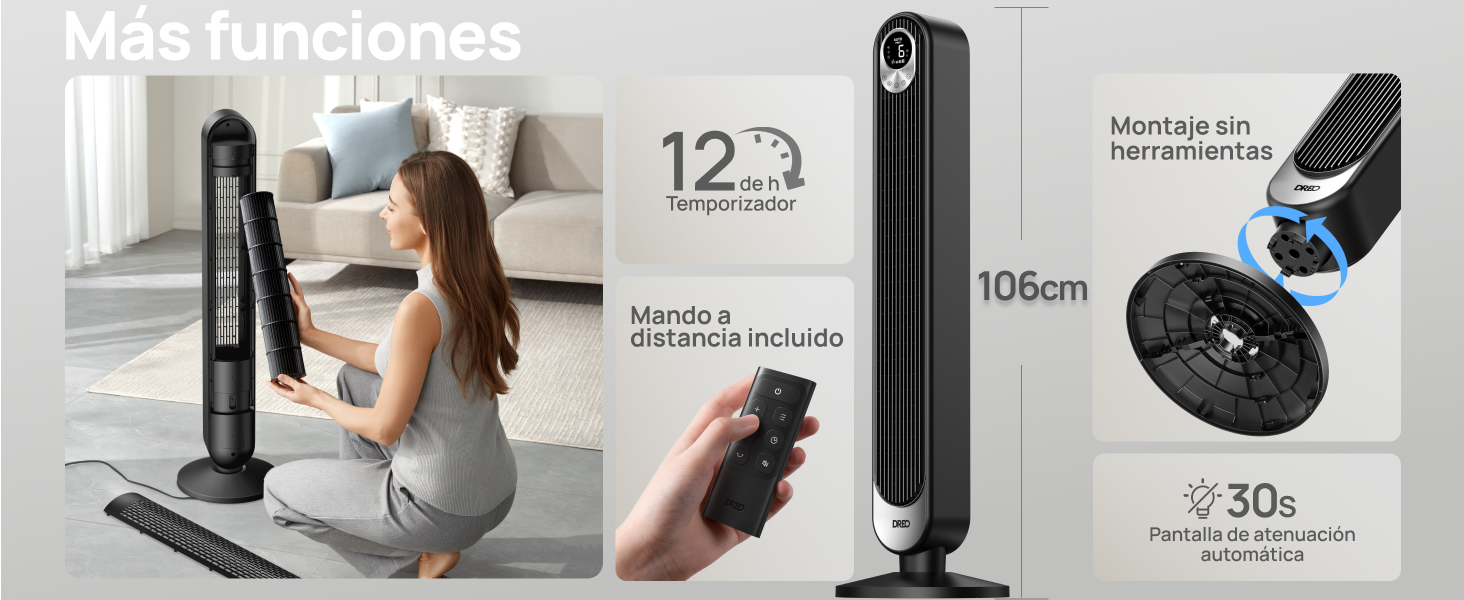 Dreo Smart Ventilador Torre Alexa
