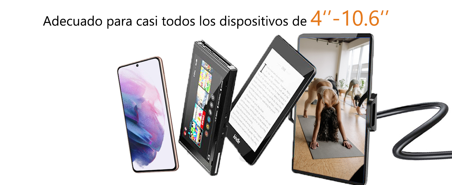 Zoeley Soporte Tablet, Soporte para Teléfono Móvil Multiángulo Flexible con Cuello de Cisne Brazo