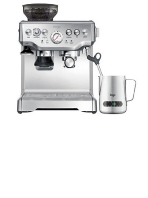 the Barista Express Espresso Machine by Sage, SES875BSS2EEU1A