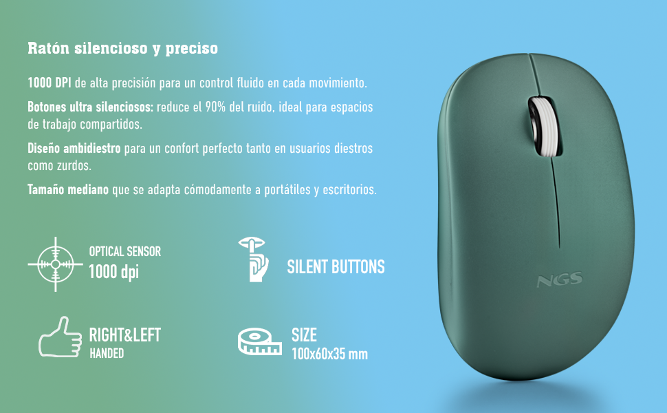 FrogPro, NGS, Ratón FogPro, ratón inalámbrico, Accesorios PC