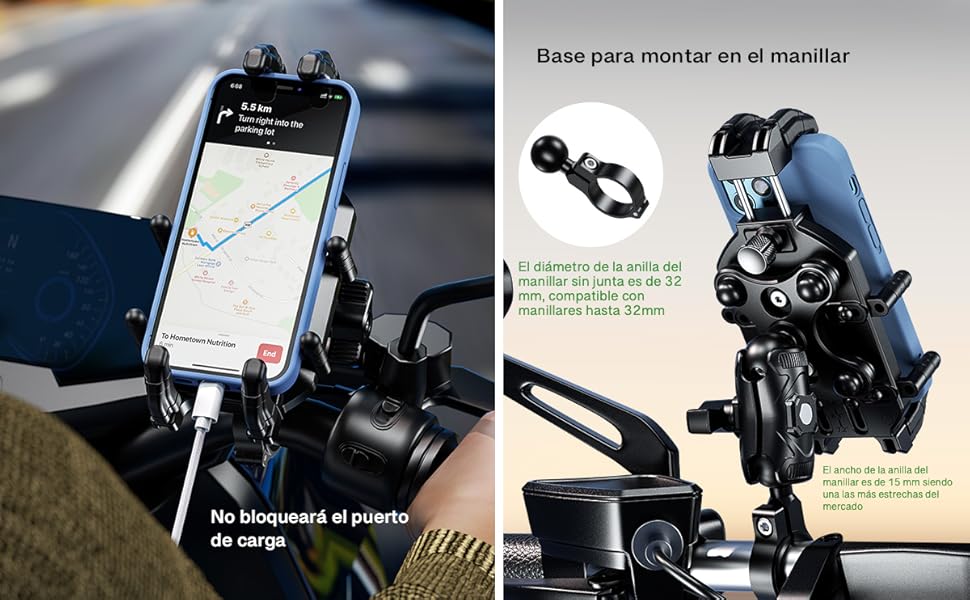 soporte movil moto