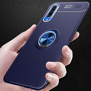 Funda Samsung Galaxy A50 con Anillo Imán placa metálica