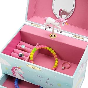 JewelKeeper caja musical para joyas unicornio A1706