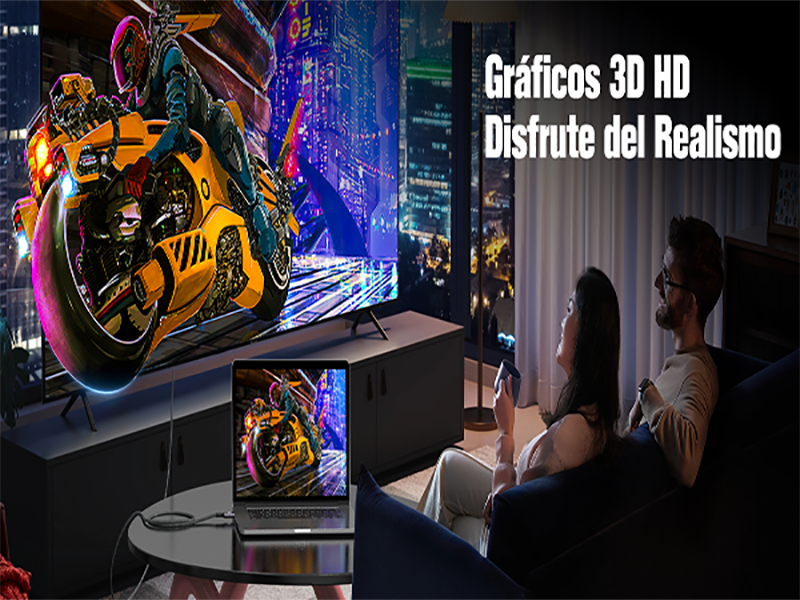 Gulemfy Cable HDMI 4K 5m, Cable HDMI 2.0 Alta Velocidad 18Gbps Nylon Trenzado 4K@60Hz,