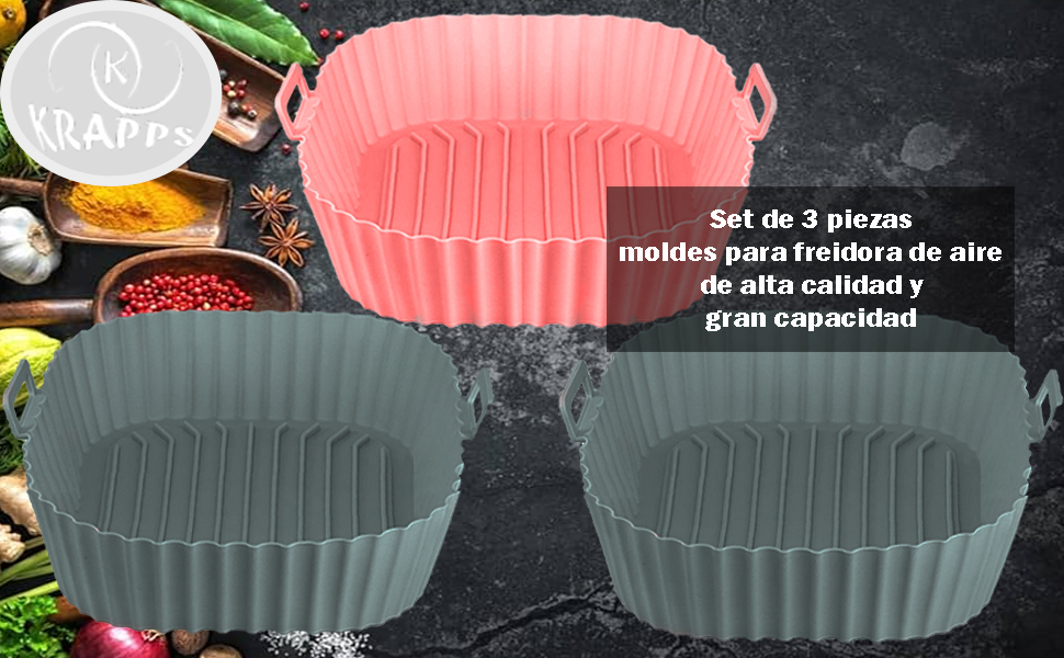 utensilios de cocina, accesorios cocina, papel para freidora de aire, moldes silicona reposteria,