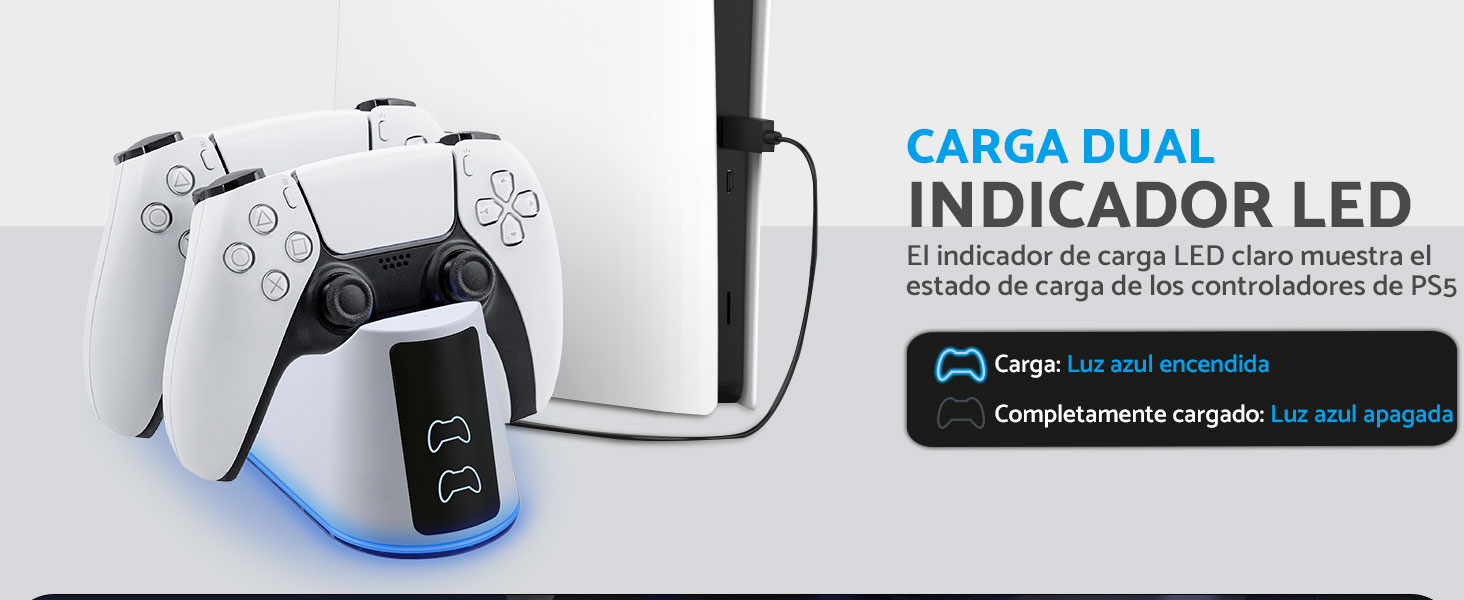 cargador mando para PS5