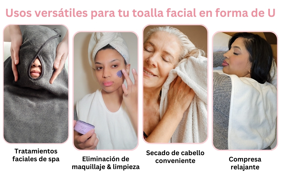 Toalla faciale microfibra Toalla spa Toalla profesional tratamiento equipo soft esteticista Toalla