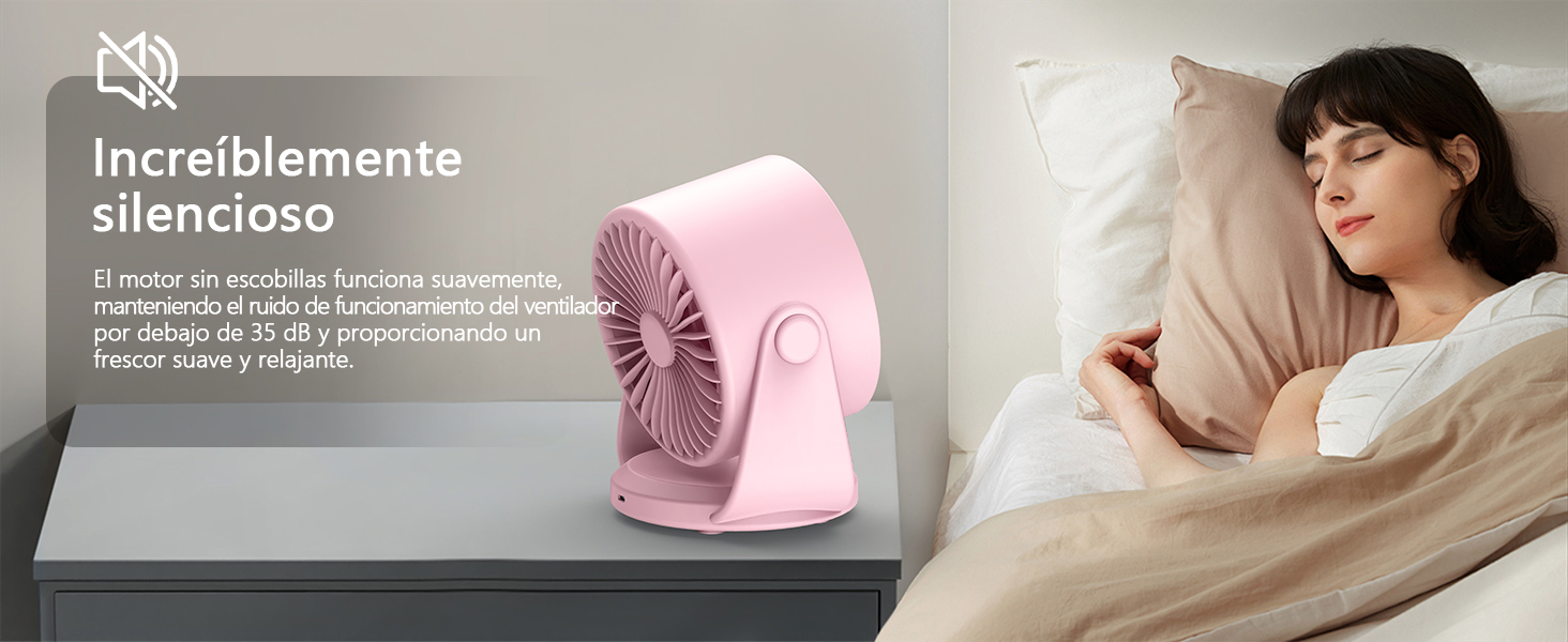 Ventilador de Mesa Silencioso