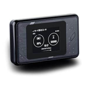 DWR-2101 5G Wi-Fi 6 Mobile Hotspot on-screen network information.