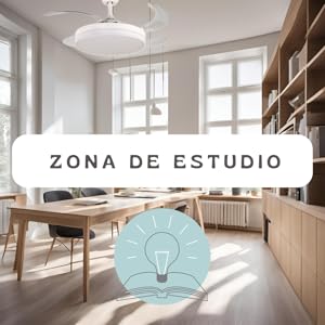 zona de estudio concentracion iluminacion ventilador silencioso