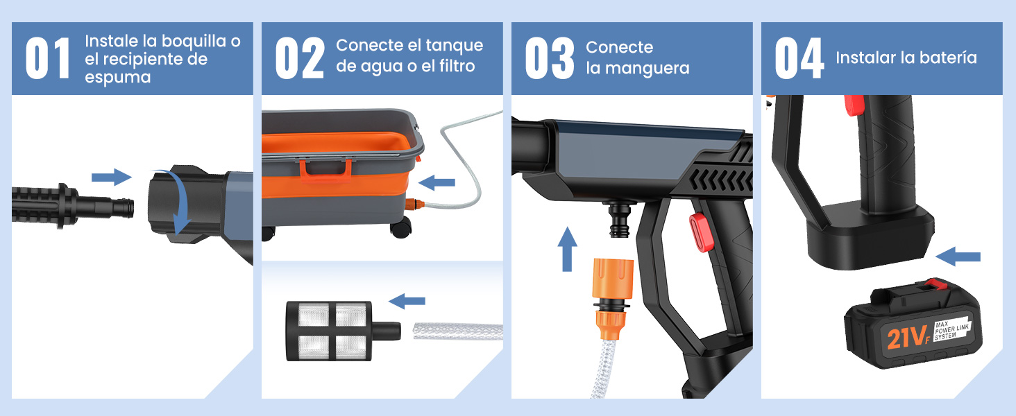 Hidrolimpiadora Bateria